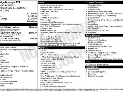 Used 2017 Dodge Durango SXT w/ Quick Order Package 23B AWD/4WD image 19