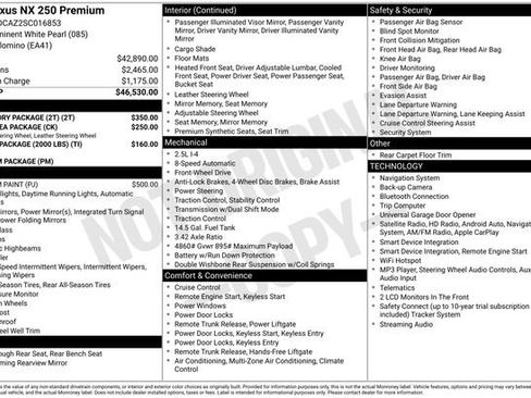 Used 2025 Lexus NX 250 FWD w/ Accessory Package (2T) image 18