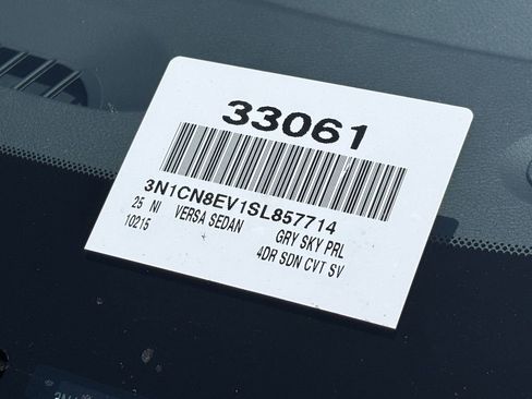 New 2025 Nissan Versa SV w/ Trunk Package image 21