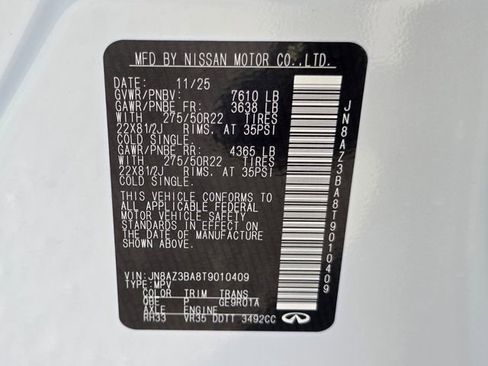 New 2026 INFINITI QX80 Luxe w/ Cargo Package image 23