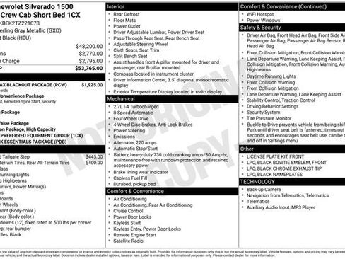 Certified 2026 Chevrolet Silverado 1500 Custom w/ Turbomax Blackout Package AWD/4WD image 16