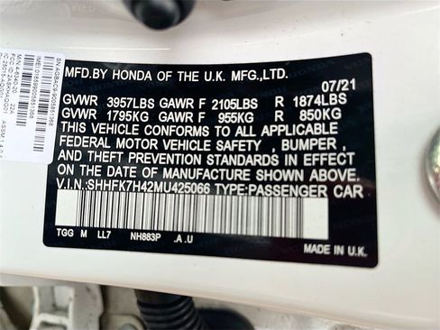 Used 2021 Honda Civic Sport image 29