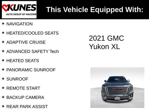Used 2021 GMC Yukon XL Denali w/ Denali Ultimate Package AWD/4WD image 3