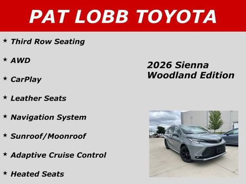 Used 2026 Toyota Sienna XLE Woodland Edition AWD/4WD image 32