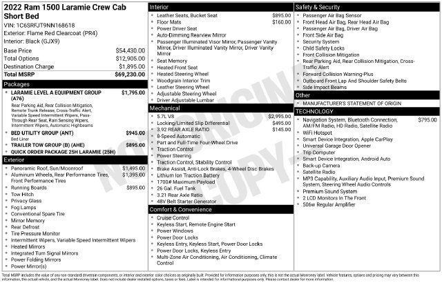 Used 2022 RAM 1500 Laramie AWD/4WD image 35