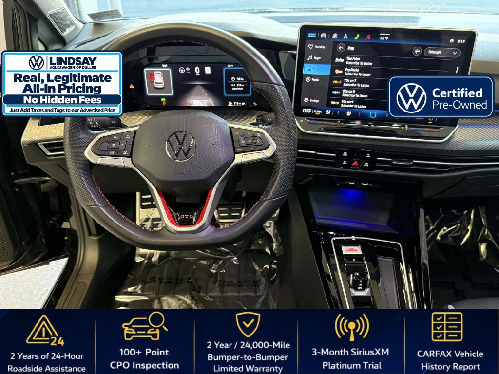 Certified 2025 Volkswagen GTI SE FWD image 10