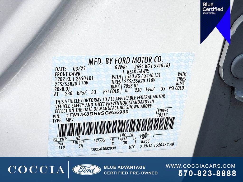 Certified 2025 Ford Explorer Active w/ Active Comfort Package AWD/4WD image 26