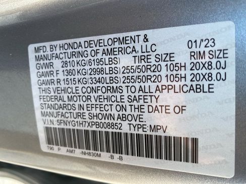 Certified 2023 Honda Pilot Touring image 39