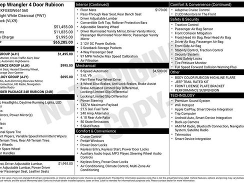 New 2025 Jeep Wrangler Unlimited Rubicon w/ Safety Group AWD/4WD image 6
