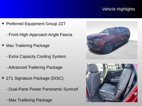 Used 2021 Chevrolet Tahoe Z71 w/ Z71 Signature Package image 20