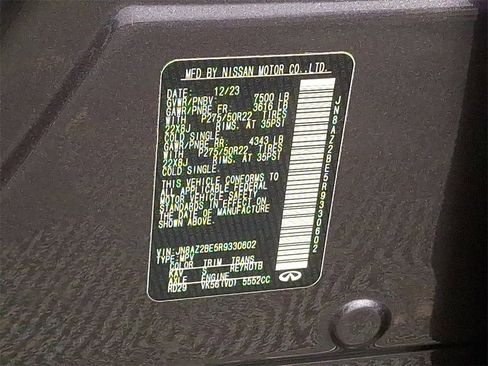 Certified 2024 INFINITI QX80 Sensory w/ All-Season Package image 27