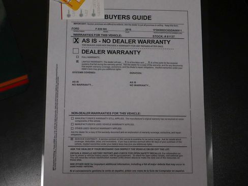 Used 2016 Ford F650 2WD Crew Cab Super Duty image 61