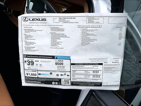 New 2026 Lexus NX 350 AWD w/ Luxury Package image 13
