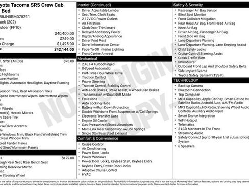 Certified 2024 Toyota Tacoma SR5 AWD/4WD image 32