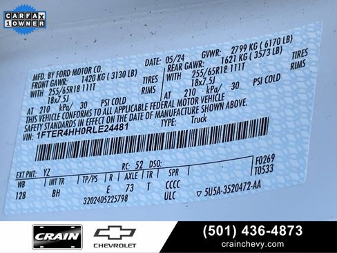 Used 2024 Ford Ranger XLT w/ FX4 Off-Road Package image 36