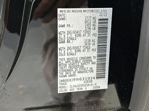 New 2026 Nissan Frontier SV w/ Tow Package RWD image 25