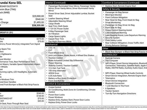 Certified 2025 Hyundai Kona SEL FWD image 24