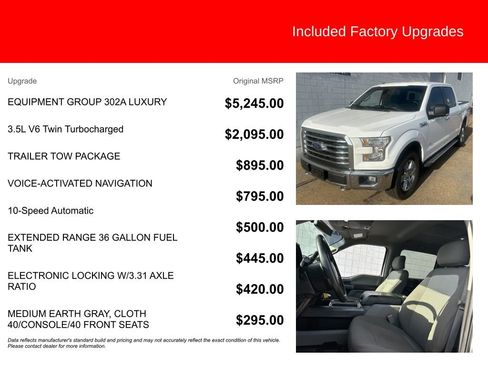 Used 2017 Ford F150 XLT w/ Equipment Group 302A Luxury AWD/4WD image 5