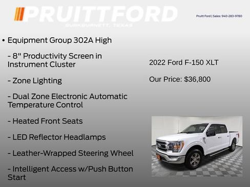Used 2022 Ford F150 XLT w/ Equipment Group 302A High AWD/4WD image 13