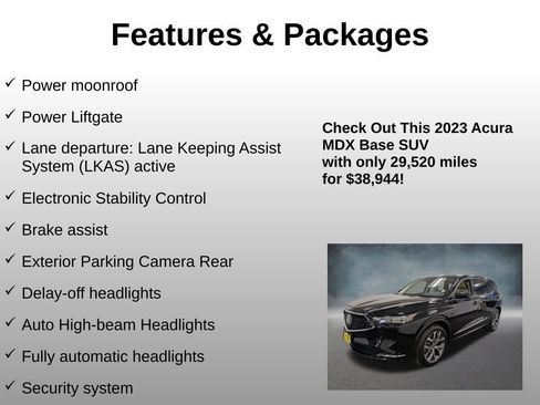 Used 2023 Acura MDX SH-AWD w/ Technology Package image 24