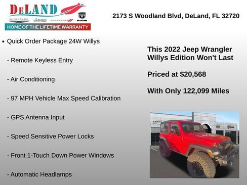 Used 2022 Jeep Wrangler Willys image 3
