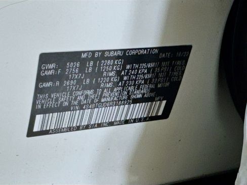 Certified 2024 Subaru Outback Wilderness AWD/4WD image 28