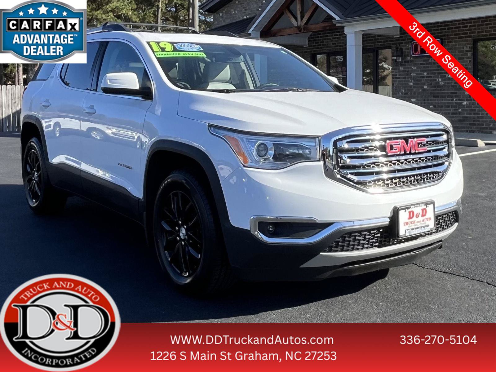 Used 2019 GMC Acadia SLT w/ LPO, Floor Liner Package FWD image 1