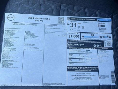 New 2026 Nissan Kicks SV image 25