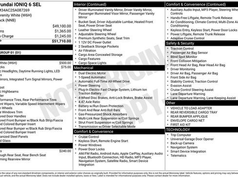 New 2025 Hyundai Ioniq 6 SEL AWD/4WD image 33