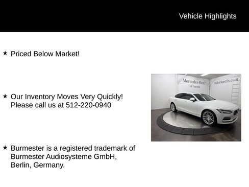 Used 2018 Volvo S90 T6 Inscription w/ Convenience Package AWD/4WD image 6