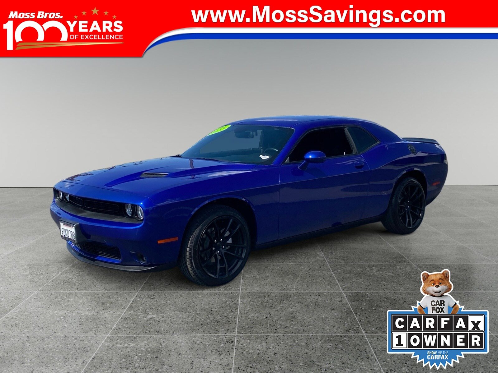 Used 2022 Dodge Challenger SXT w/ Blacktop Package RWD image 1