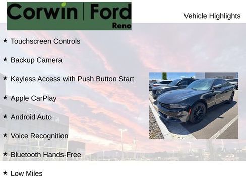 Used 2018 Dodge Charger SXT w/ Blacktop Package RWD image 7