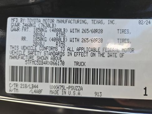 Used 2024 Toyota Tundra 1794 Edition AWD/4WD image 36