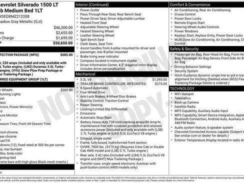 Used 2021 Chevrolet Silverado 1500 LT w/ Bed Protection Package AWD/4WD image 6