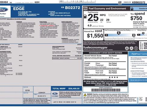Used 2019 Ford Edge SEL w/ Equipment Group 201A image 7