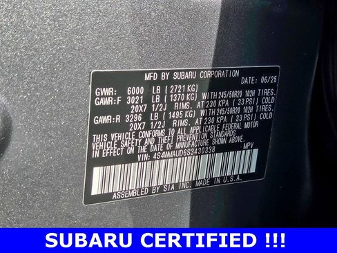Certified 2025 Subaru Ascent Touring w/ Popular Package #2 image 38