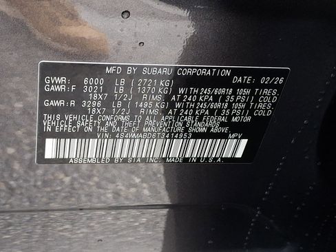 New 2026 Subaru Ascent Premium image 16