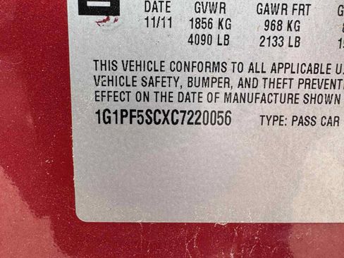 Used 2012 Chevrolet Cruze LT image 5