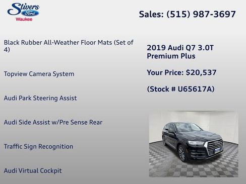 Used 2019 Audi Q7 3.0T Premium Plus w/ Premium Plus Package AWD/4WD image 9