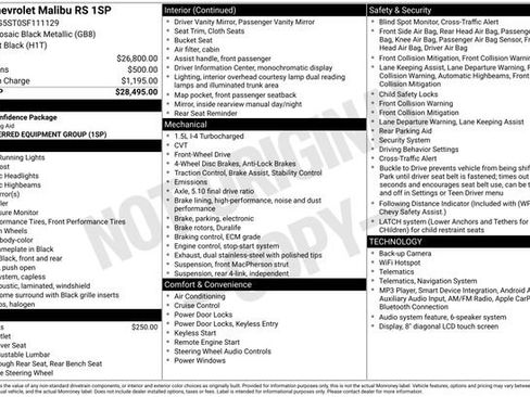 Used 2025 Chevrolet Malibu RS FWD image 6