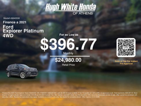 Used 2021 Ford Explorer Platinum w/ Equipment Group 601A image 3