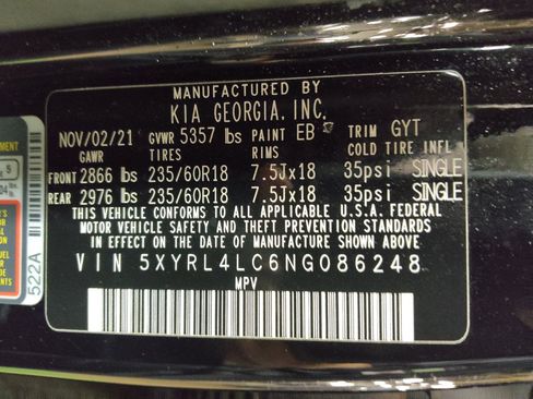 Used 2022 Kia Sorento S w/ Panoramic Sunroof Package FWD image 33