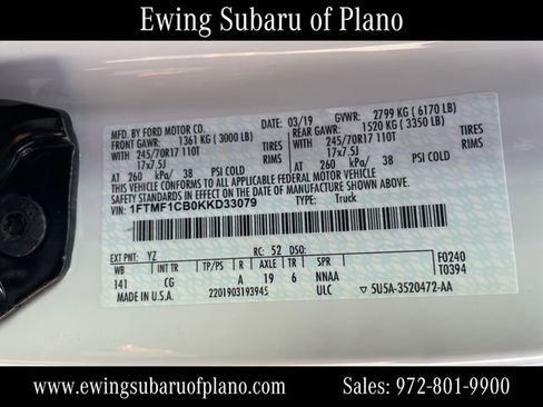 Used 2019 Ford F150 XL w/ Equipment Group 101A Mid image 33