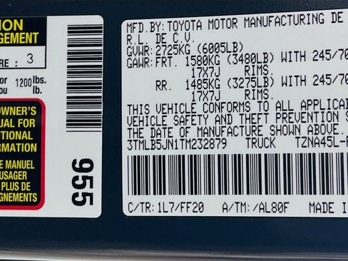 New 2026 Toyota Tacoma SR5 AWD/4WD image 26