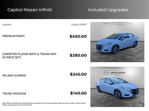 New 2025 Nissan Versa SV w/ Trunk Package image 3