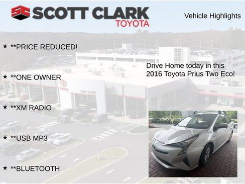 Used 2016 Toyota Prius Two FWD image 7