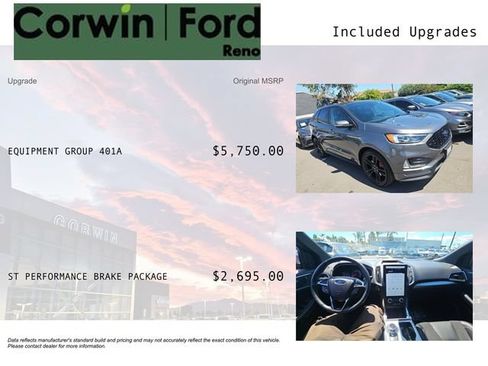 Used 2022 Ford Edge ST w/ Equipment Group 401A AWD/4WD image 3