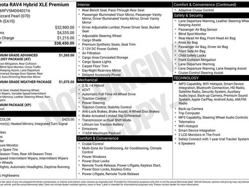 Used 2021 Toyota RAV4 XLE Premium AWD/4WD image 6