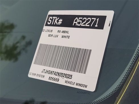 Used 2022 Lexus RX 450hL AWD w/ Premium Package image 32