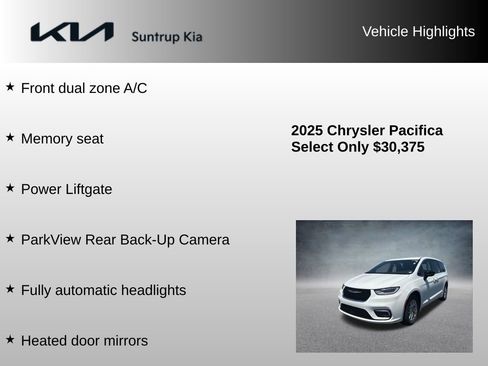 Used 2025 Chrysler Pacifica Select FWD image 16